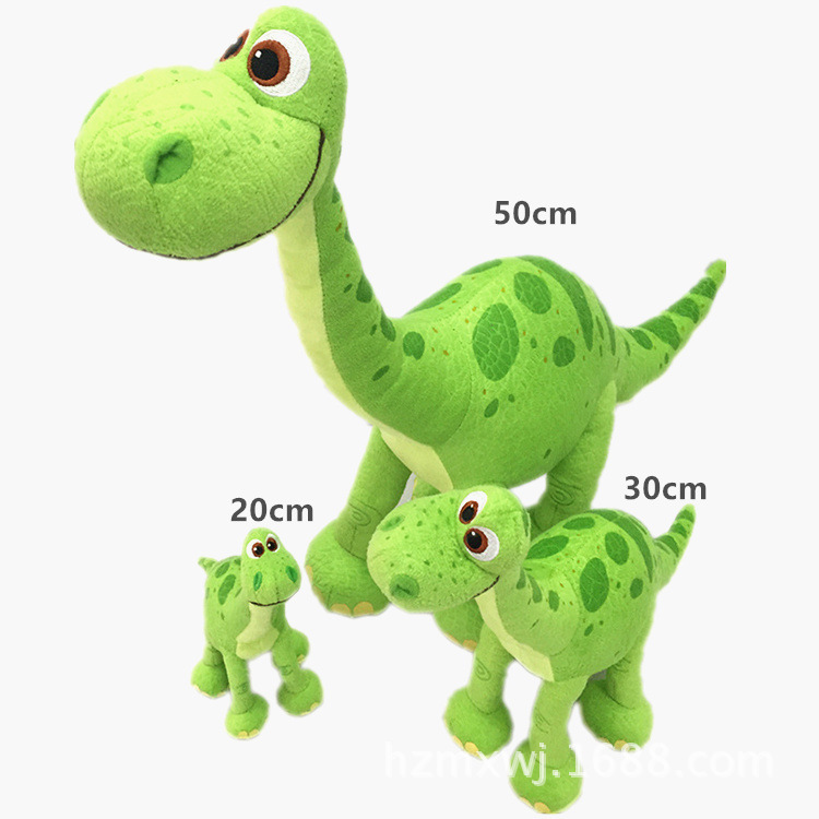 giant green stuffed dinosaur